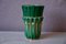 Art Deco Vase in Green and Gold from Poët Laval in Drôme, 1940s, Image 1
