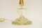 Lampe de Bureau Art Déco en Verre avec Abat-Jour en Tissu, 1920s 7