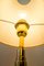 Lampe de Bureau Art Déco en Verre avec Abat-Jour en Tissu, 1920s 11