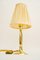 Small Table Lamp with Fabric Shade, Vienna, 1950s 9