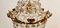 Lampadario Impero in ottone con gocce satinate, Immagine 15