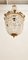 Lampadario Impero in ottone con gocce satinate, Immagine 12