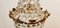 Lampadario Impero in ottone con gocce satinate, Immagine 13