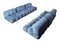 Blue Corduroy Velvet Camaleonda Modular Sofa by Mario Bellini for B&b Italia / C&b Italia, 1976, Set of 6 8