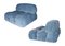 Blue Corduroy Velvet Camaleonda Modular Sofa by Mario Bellini for B&b Italia / C&b Italia, 1976, Set of 6 10