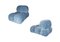 Blue Corduroy Velvet Camaleonda Modular Sofa by Mario Bellini for B&b Italia / C&b Italia, 1976, Set of 6 15