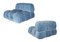 Blue Corduroy Velvet Camaleonda Modular Sofa by Mario Bellini for B&b Italia / C&b Italia, 1976, Set of 6 14