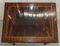 Vintage Brown Flame Mahogany Nesting Tables on Fluted Legs, Set of 3 8