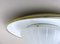 Lampada da soffitto o da parete in vetro satinato, metallo e ottone di Hillebrand, anni '50, Immagine 8