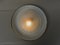 Lampada da soffitto o da parete in vetro satinato, metallo e ottone di Hillebrand, anni '50, Immagine 6