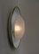 Lampada da soffitto o da parete in vetro satinato, metallo e ottone di Hillebrand, anni '50, Immagine 5