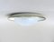 Ceiling or Wall Light in Satin Glass, Metal & Brass from Hillebrand, 1950s 1