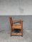 Mid-Century Oak Armchair with Rattan 12