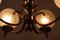Lámpara colgante Hollywood Regency en forma de piña con bolas de vidrio de Kaiser Idell / Kaiser Leuchten, años 60, Imagen 5