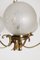 Lámpara colgante Hollywood Regency en forma de piña con bolas de vidrio de Kaiser Idell / Kaiser Leuchten, años 60, Imagen 3