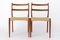 Teak Dining Chairs with Papercord Seats by Søren Ladefoged, 1960s, Set of 2 2