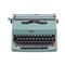 Blaugrüne Lettera 32 Schreibmaschine von Marcello Nizzoli für Olivetti Synthesis, 1963 1
