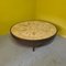 Oval Coffee Table with Ceramic Tiles and Wooden Base by Roger Capron, 1970s 1