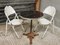 Garden Table with Folding Chairs, 1960s, Set of 3, Image 21