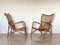 Bamboo and Rush Armchairs, 1970s, Set of 2 1
