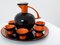 Ceramic Liqueur Set by Dante Baldelli for Rometti Umbertide, 1930, Set of 8 8