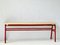 Industrial Red Metal Bench, 1960s, Image 10