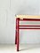 Industrial Red Metal Bench, 1960s 8