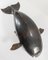 Vintage Decorative Carved Wood Bowhead Whale Sculpture, 1987, Image 7