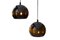 Lampes à Suspension Vintage émaillées attribuées à Hustadt Leuchten, années 1970, 1960 1