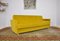Sofá de terciopelo amarillo, años 60, Imagen 6