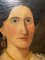 Amerikanischer Künstler, Porträt einer Distinguished Lady, 1800er, Öl auf Leinwand 12