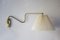Dänische Vintage Messing Wandlampe, 1950er 1