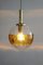 Lámpara colgante pequeña de vidrio de Doria Leuchten, años 60, Imagen 4
