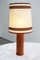 Lampada da tavolo Mid-Century in pelle di Charlotte Waver, anni '60, Immagine 2