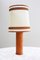 Mid-Century Leather Table Lamp by Charlotte Waver, 1960s 1