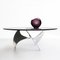 Vintage Aluminium and Glass Coffee Table by Knut Hesterberg for Ronald Schmitt, 1960s 6