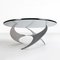 Vintage Aluminium and Glass Coffee Table by Knut Hesterberg for Ronald Schmitt, 1960s 2
