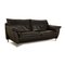 5600 Leather Three-Seater Anthracite Dark Grey Sofa from Rolf Benz 7