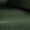 Sofá de tres plazas de cuero verde de Koinor, Imagen 3