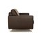 Leather Two-Seater Brown Sofabed from Christine Kröncke 8