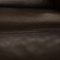 Sofá cama de dos plazas de cuero marrón de Christine Kröncke, Imagen 4