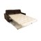 Sofá cama de dos plazas de cuero marrón de Christine Kröncke, Imagen 3