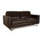 Leather Two-Seater Brown Sofabed from Christine Kröncke 7