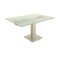 Bacher Glass Dining Table in Silver 3