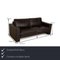 Ego Leather Sofa Set in Dark Brown from Rolf Benz, Set of 2 2