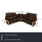 Eldorado Leather Sofa Set in Brown from Stressless, Set of 3 2