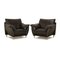 5600 Leather Armchair Set in Anthracite Dark Grey from Rolf Benz, Set of 2 1