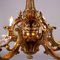 Lámpara de araña de bronce dorado, siglo XX, Francia, Imagen 5
