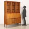 Vintage Display Cabinet in Exotic Wood & Brass, Italy, 1950s 2