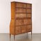 Vintage Display Cabinet in Exotic Wood & Brass, Italy, 1950s, Image 13